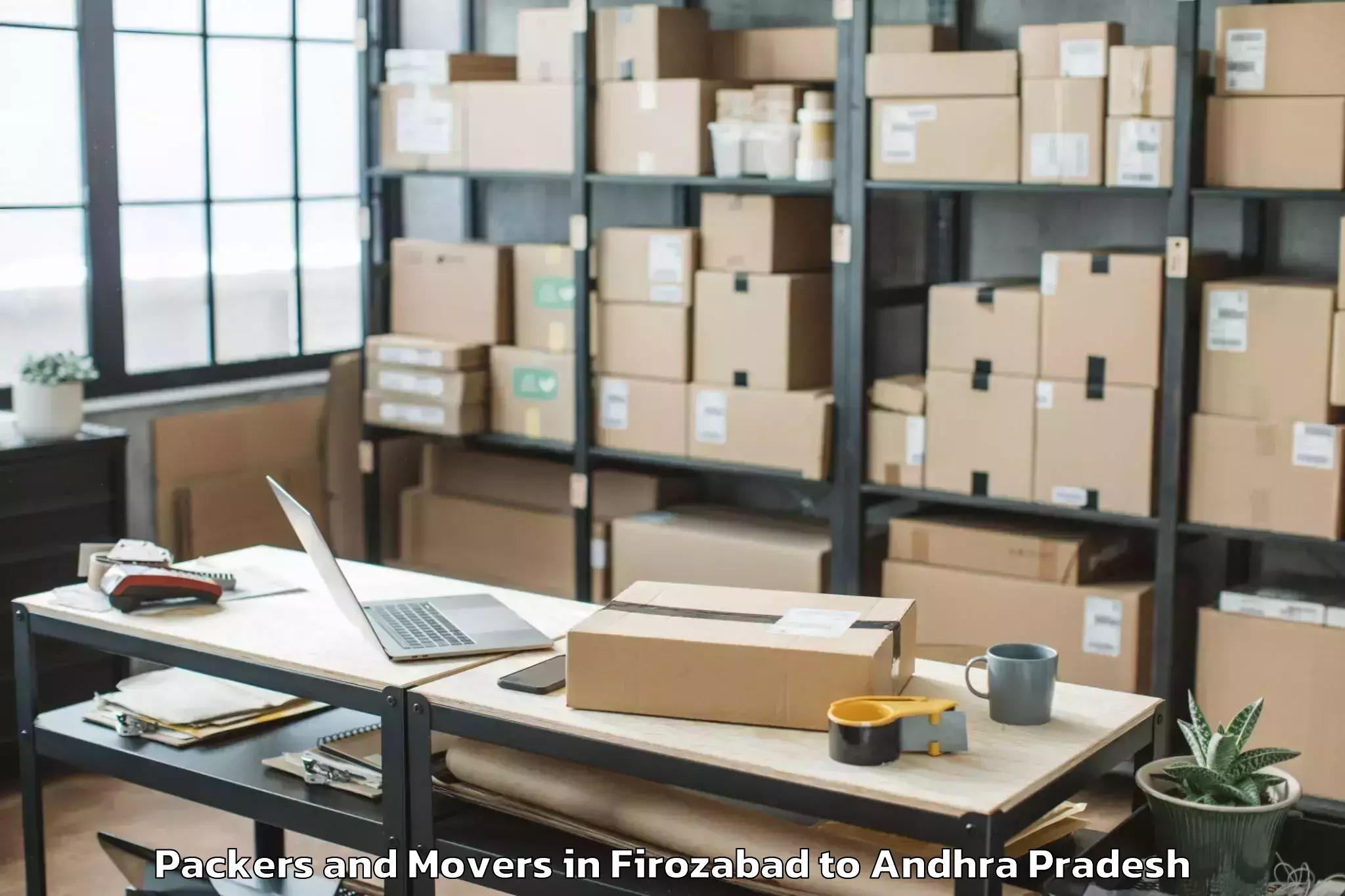 Hassle-Free Firozabad to Podili Packers And Movers